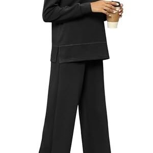 WIHOLL Women's Lounge Sets: Cozy Sweatshirt and Wide Leg Tracksuit